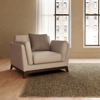 Ceni 39" Lounge Chair - Chalk Gray