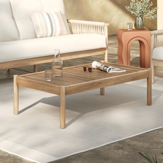 Rosa 47" Outdoor Coffee Table - Eucalyptus